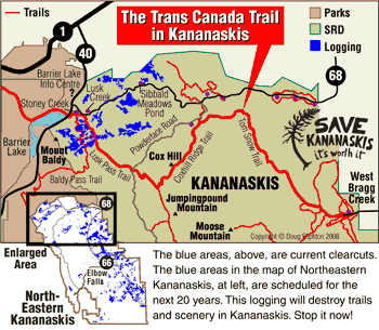 Trans Canada Trail in Kananaskis
